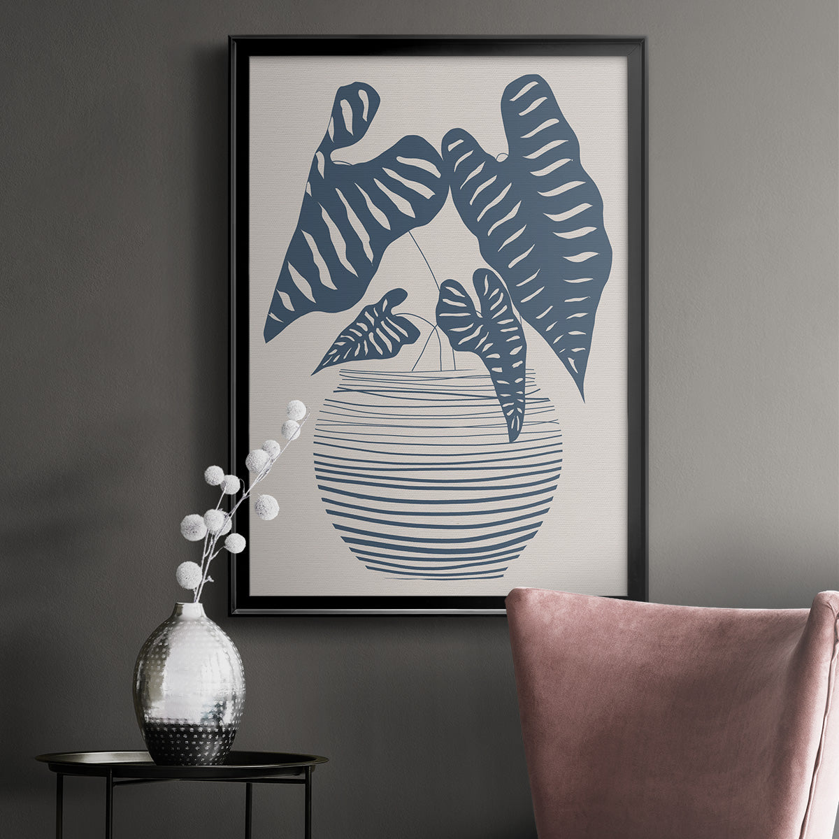 Wired in Monochrome I - Modern Framed Canvas Print