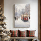 Frostlit Dawn Hearth - Canvas Art Print