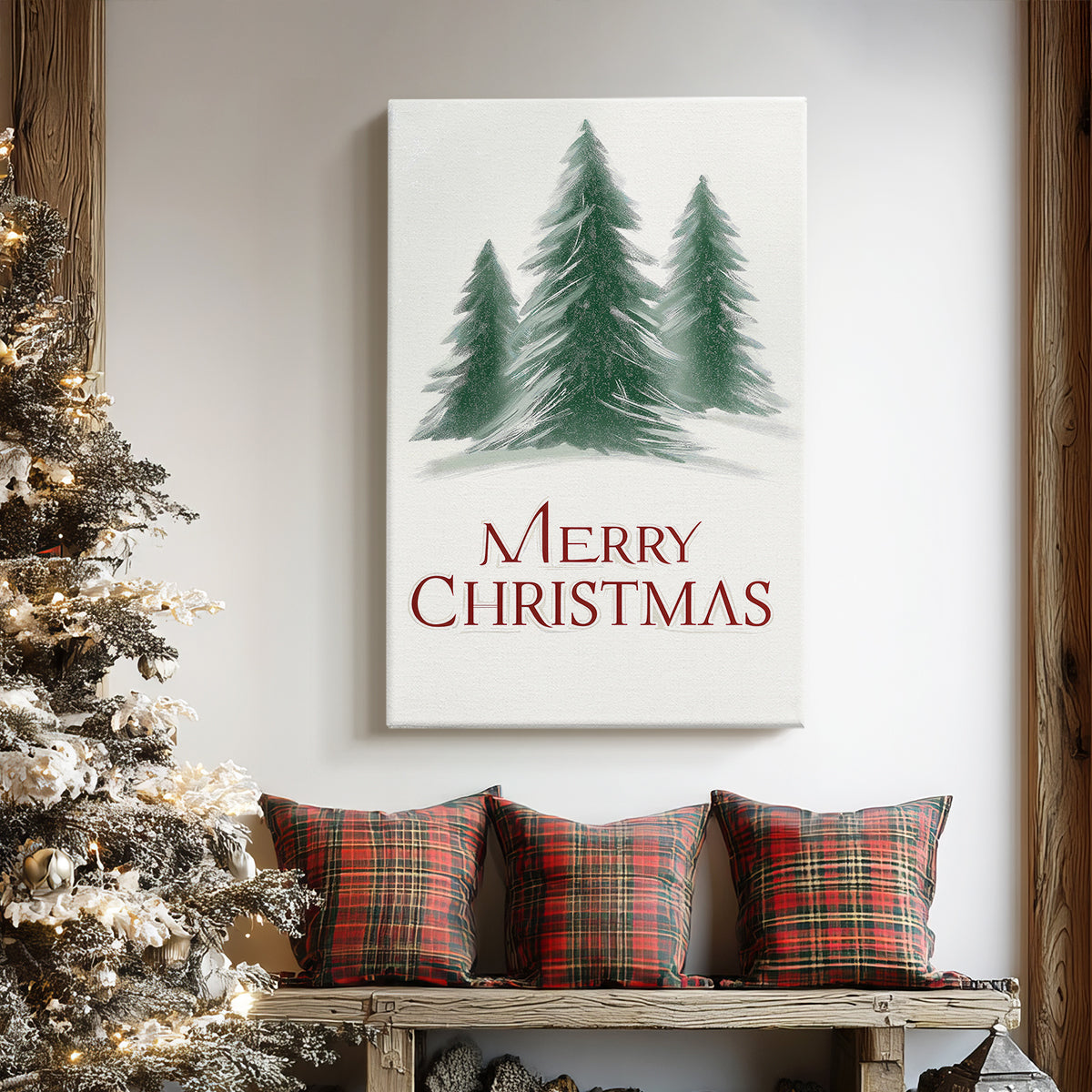 Frostlit Snow Blessing - Canvas Art Print