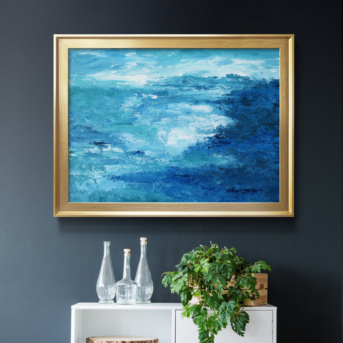 Crashing Waves II Premium Classic Framed Canvas - Ready to Hang