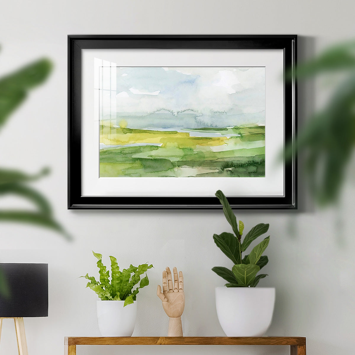 Watery Lowlands II Premium Framed Print - Ready to Hang