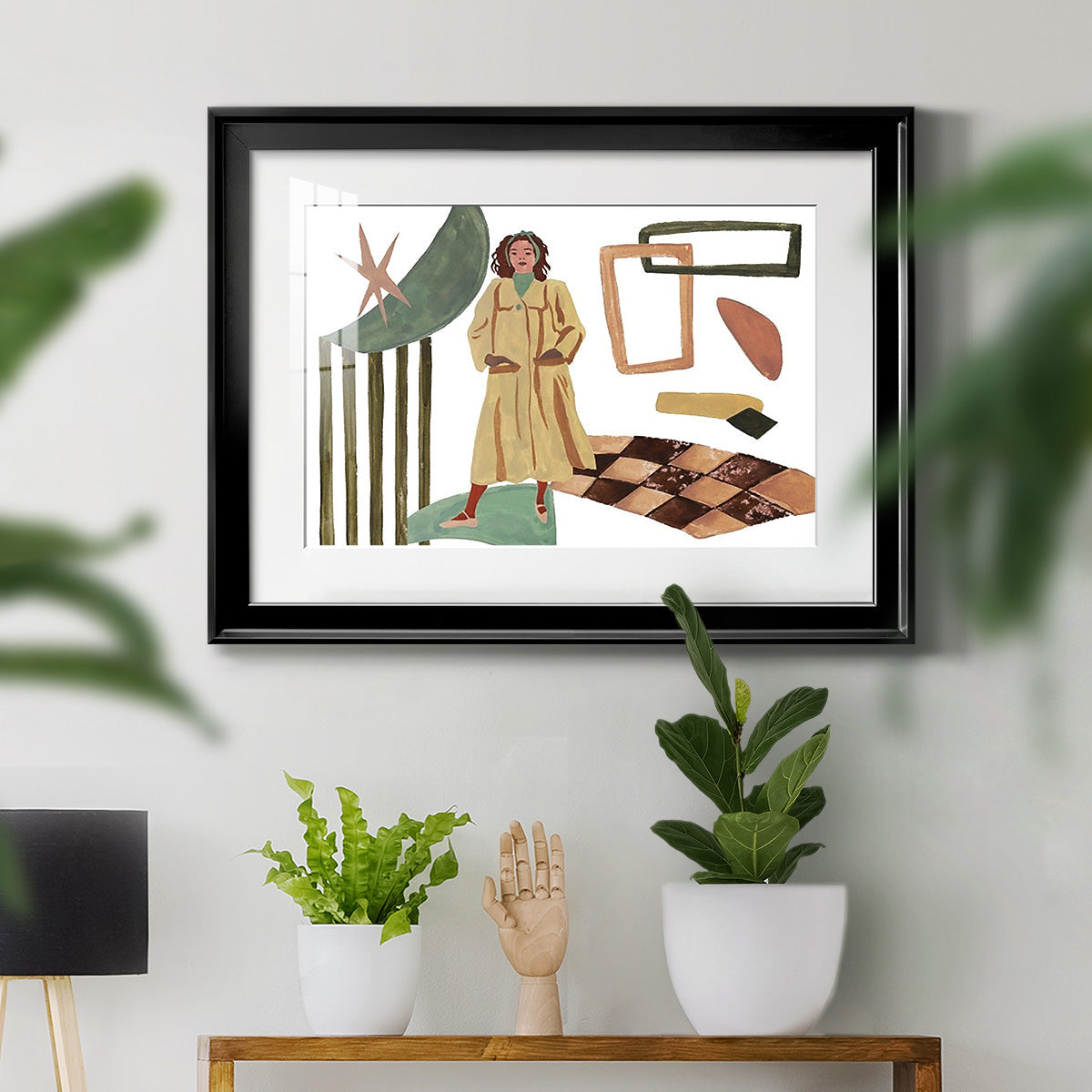 Vintage Vibes VI Premium Framed Print - Ready to Hang