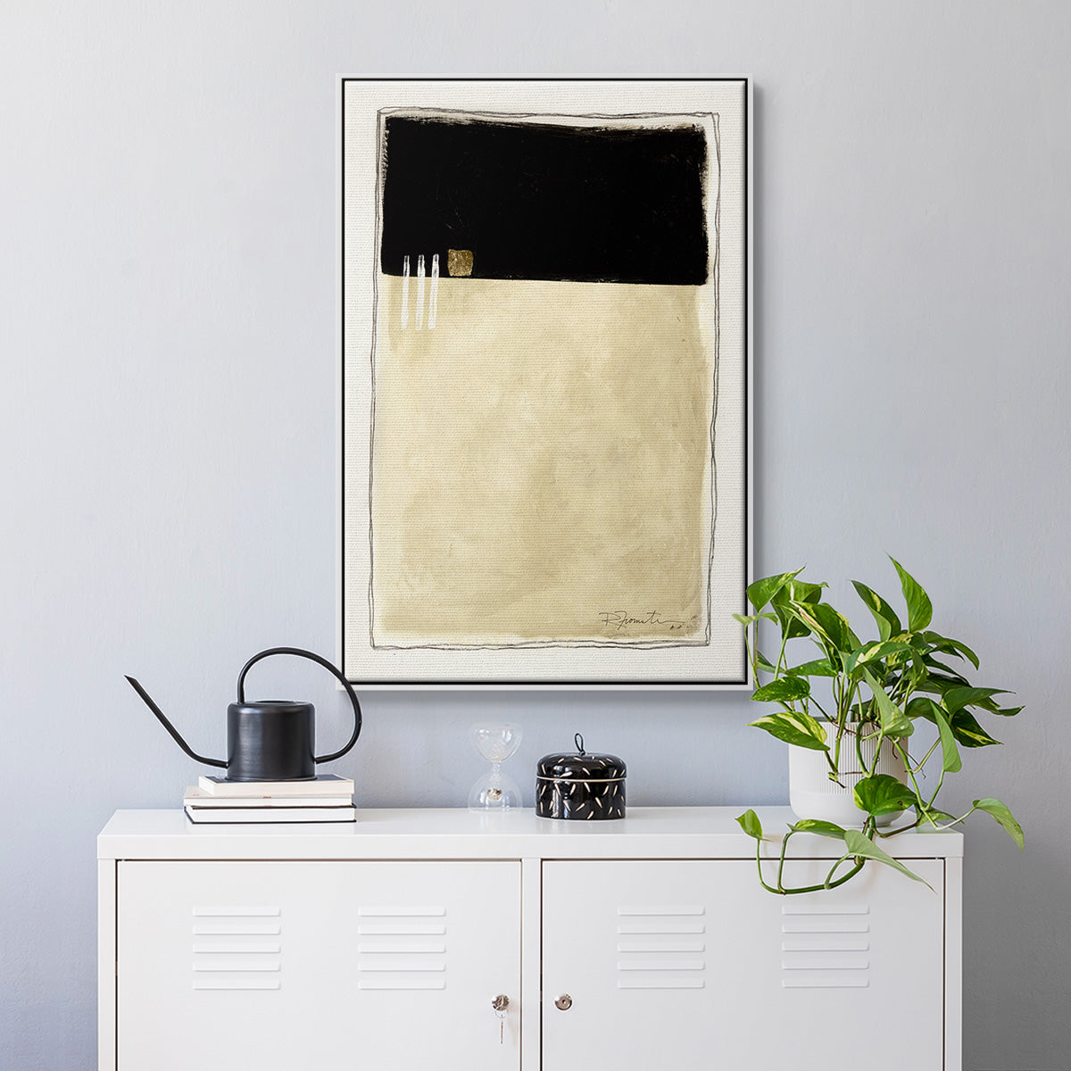 Inner Musing II - Floater Framed Canvas Print