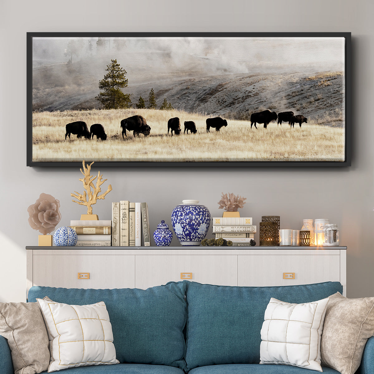 Heading Home - Floater Framed Canvas Print