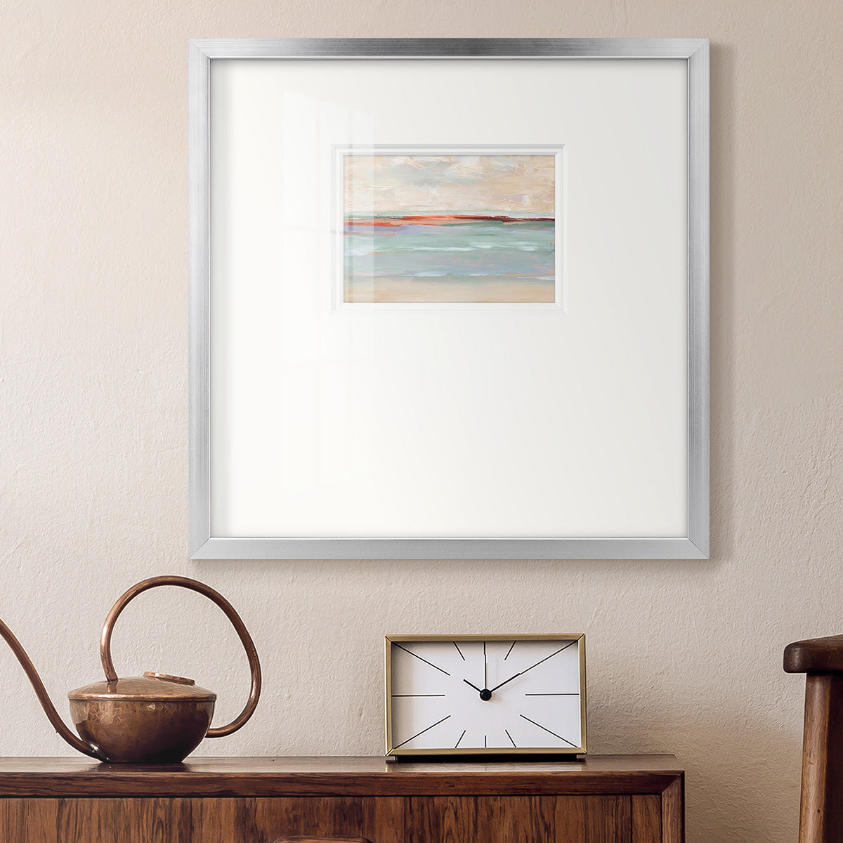 Sienna Horizon I Premium Framed Print Double Matboard