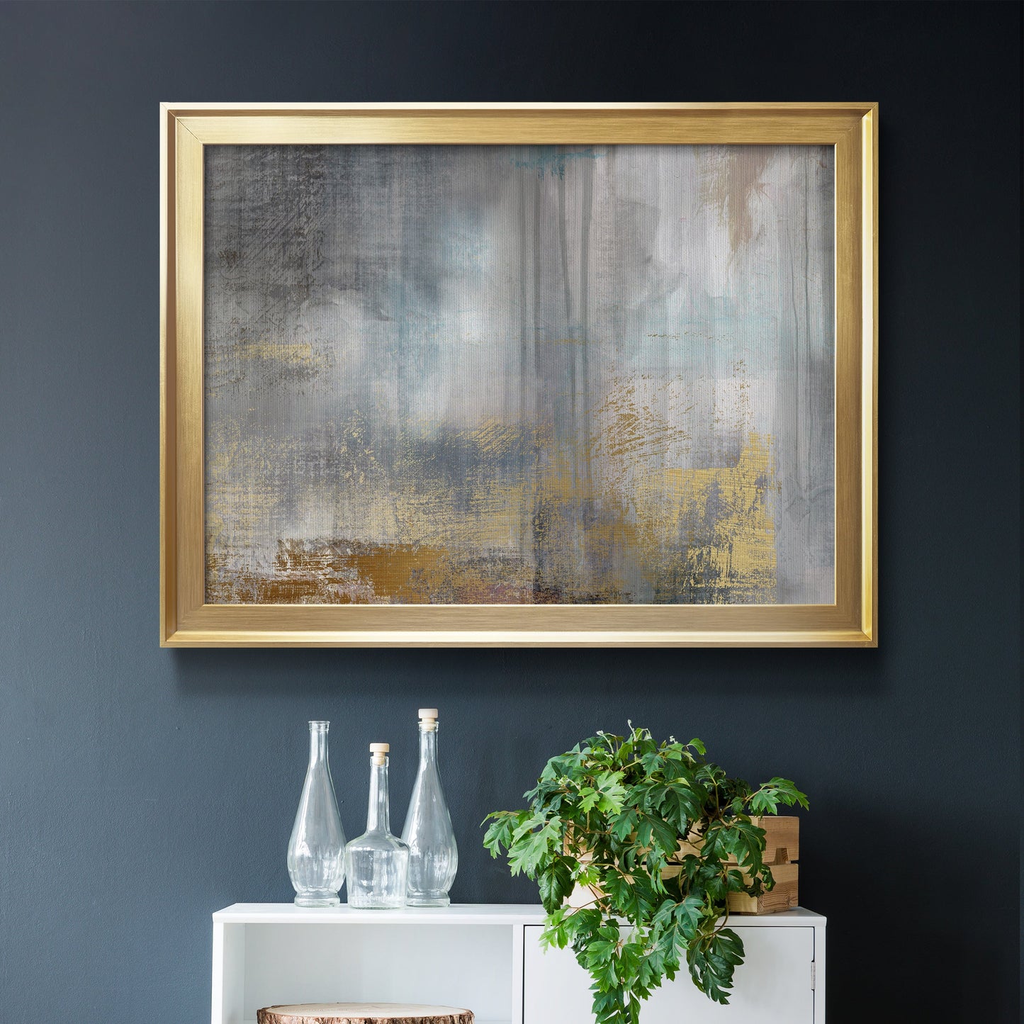 Misty Sky II Revisit - Modern Framed Canvas Print