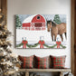 Crimson Morning Wreath - Canvas Art Print