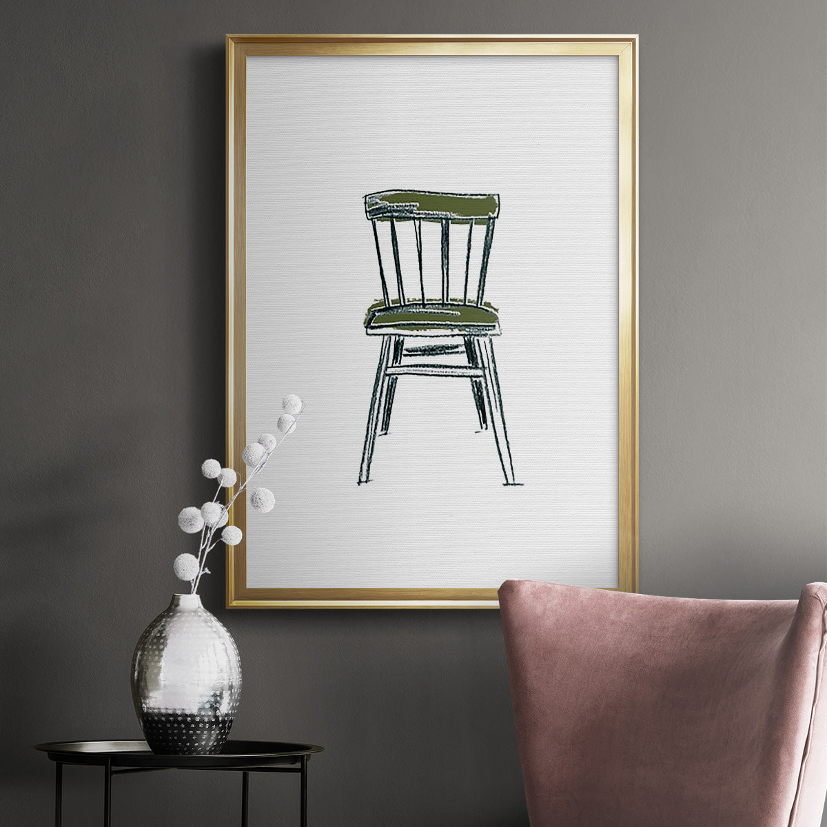 Take a Seat IV - Modern Framed Canvas Print