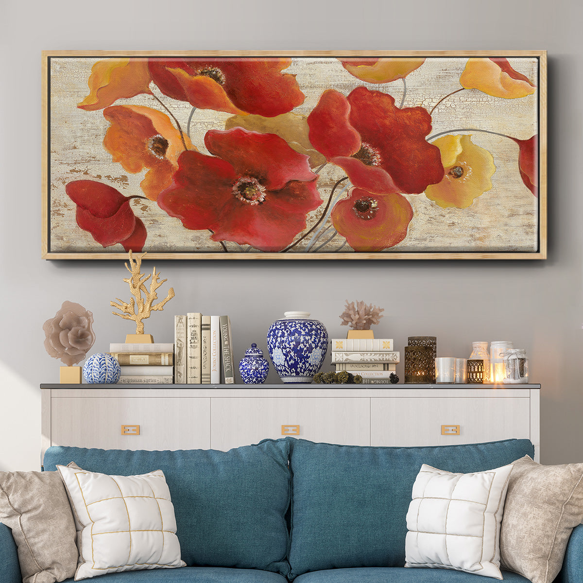 Flanders Fields - Floater Framed Canvas Print