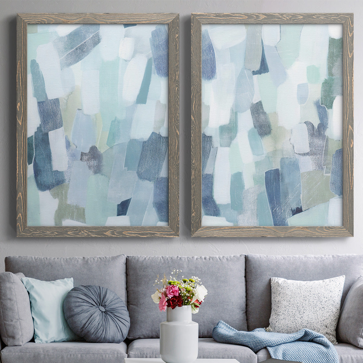 Dusky Gale I - Premium Framed Canvas 2 Piece Set - Ready to Hang