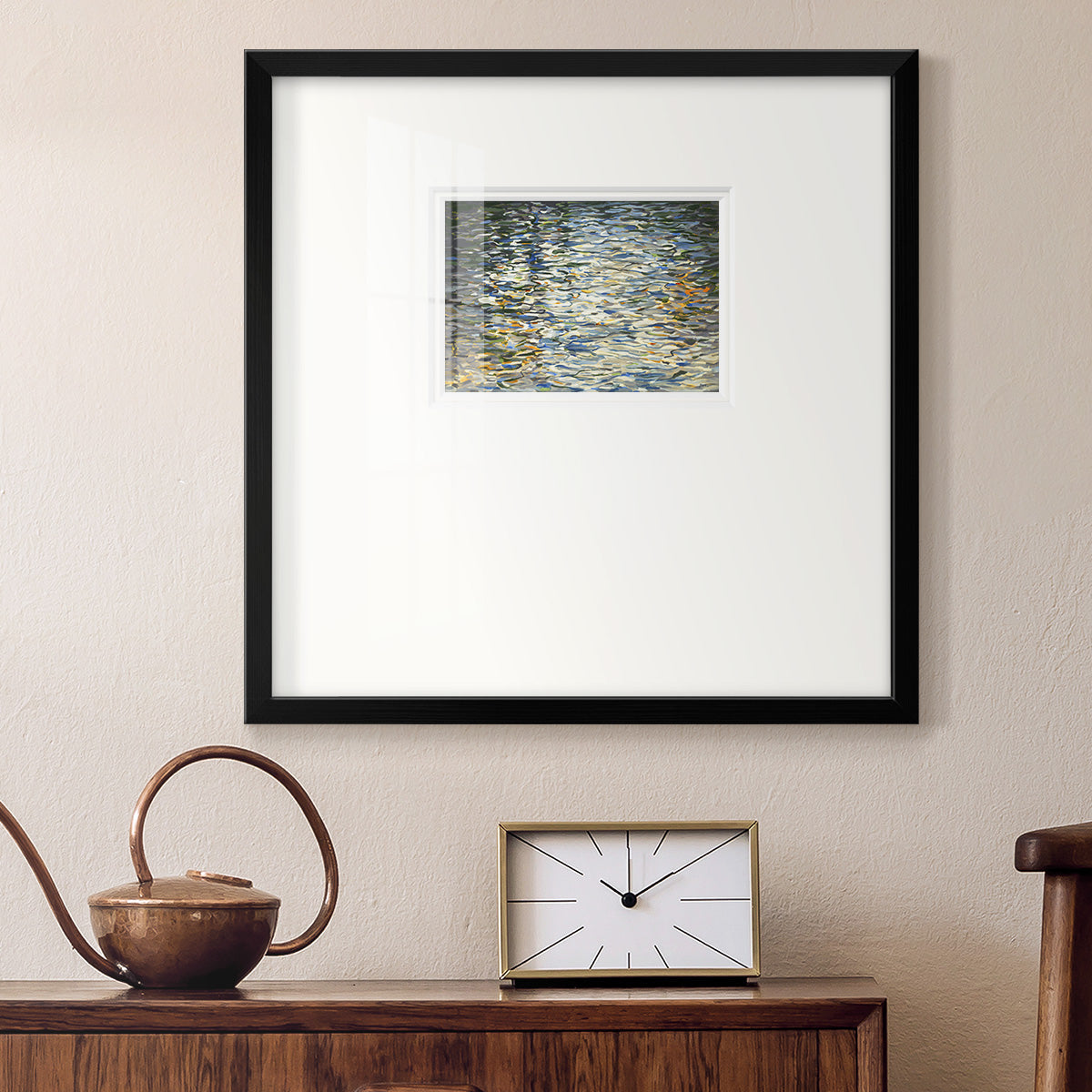 Water Reflections Premium Framed Print Double Matboard