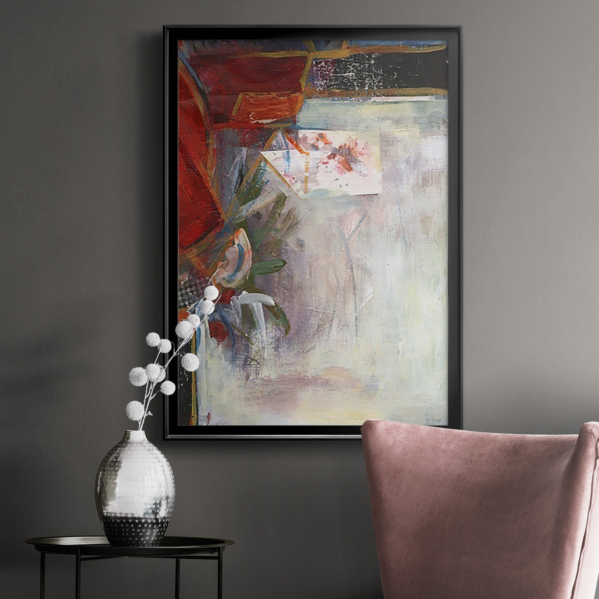 City Life III - Modern Framed Canvas Print