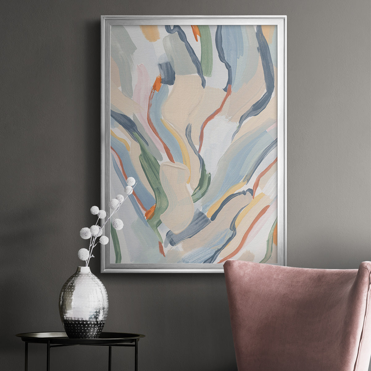 Pour Monsieur - Modern Framed Canvas Print