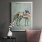 Fantastic Florals Fox, Standing - Modern Framed Canvas Print