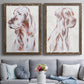 Sitting Dog III - Premium Framed Canvas 2 Piece Set - Ready to Hang