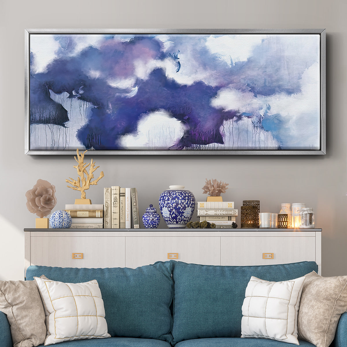 Acquiesce - Floater Framed Canvas Print