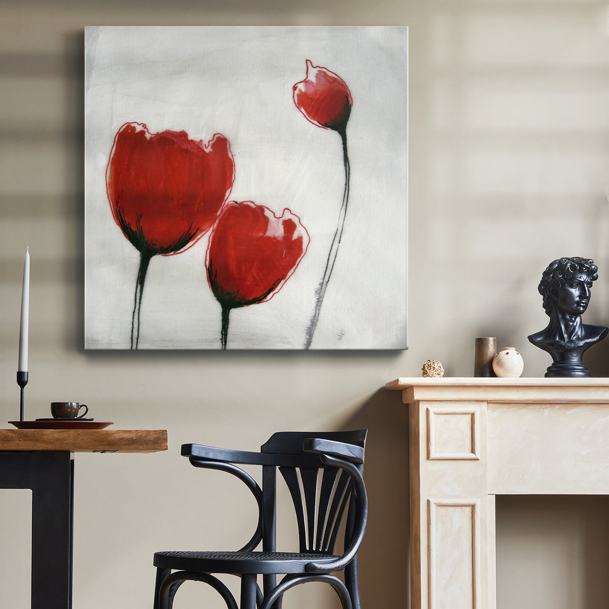 Red Drops VII - Canvas Art Print