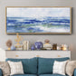 Soft Ocean Waters I - Floater Framed Canvas Print
