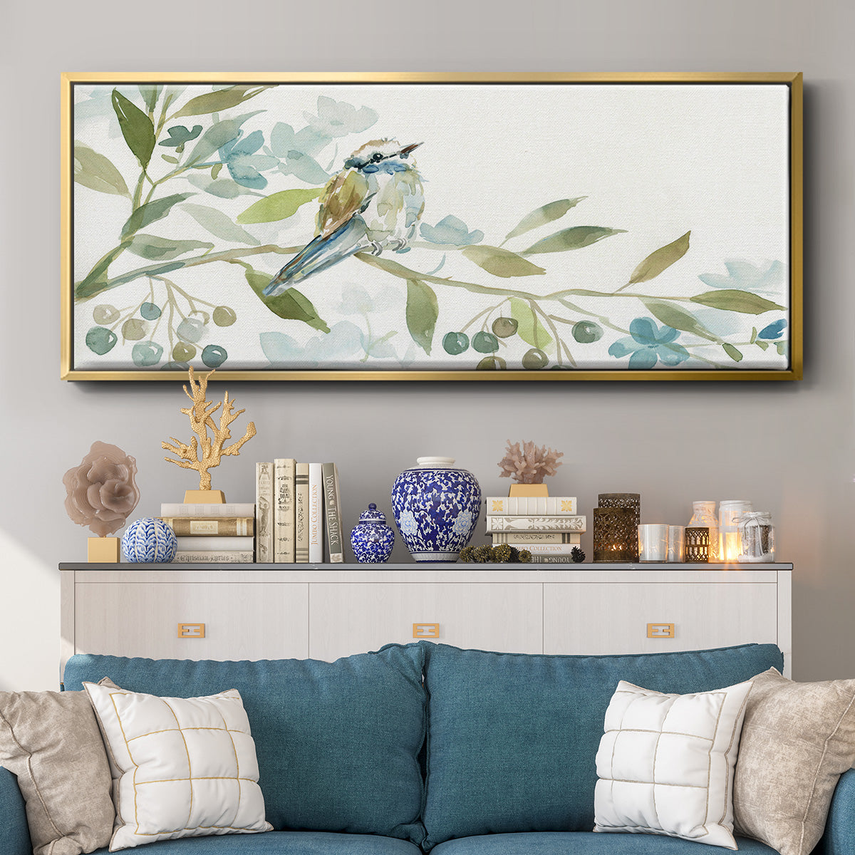 Beginning of Spring I - Floater Framed Canvas Print