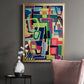 Connected Colors I - Modern Framed Canvas Print