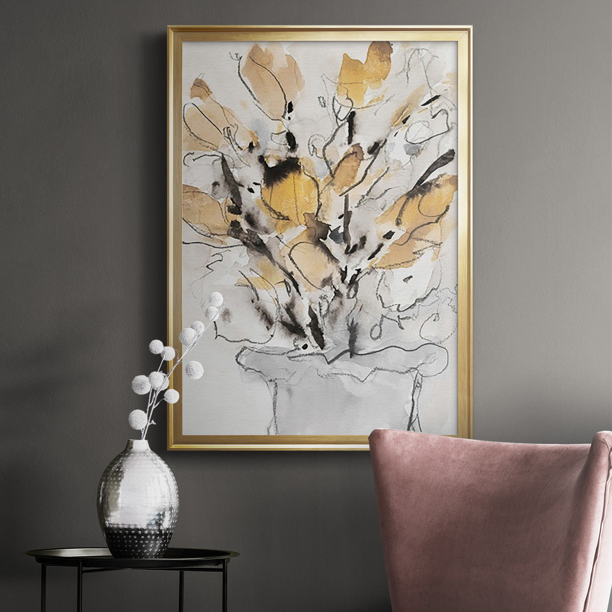 Seasonal Gatherings II - Modern Framed Canvas Print