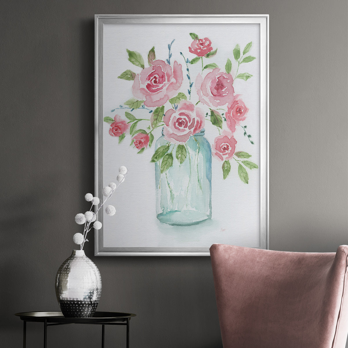 Adorable II - Modern Framed Canvas Print
