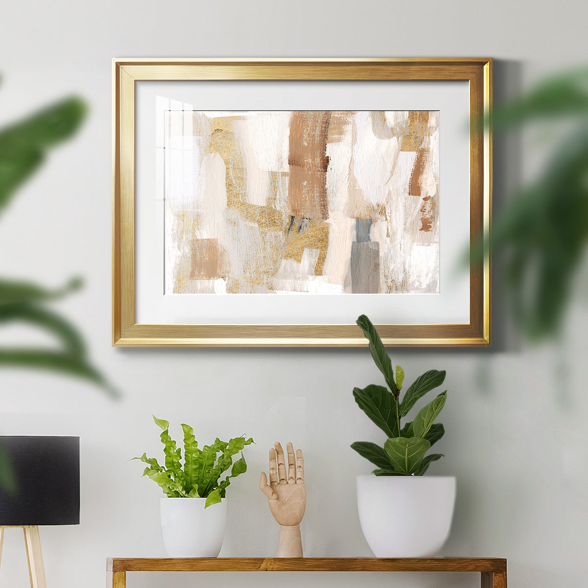 Gold Quartz I Premium Framed Print - Ready to Hang