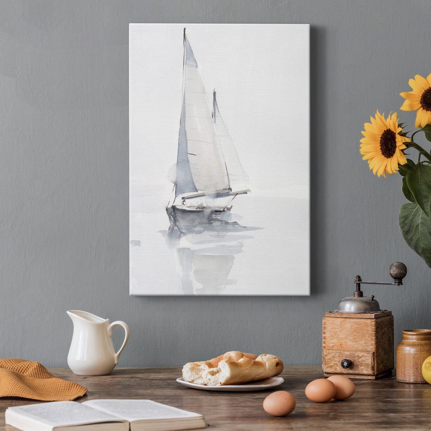 Misty Harbor II Premium Gallery Wrapped Canvas - Ready to Hang