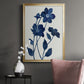 Indigo Bloom II - Modern Framed Canvas Print