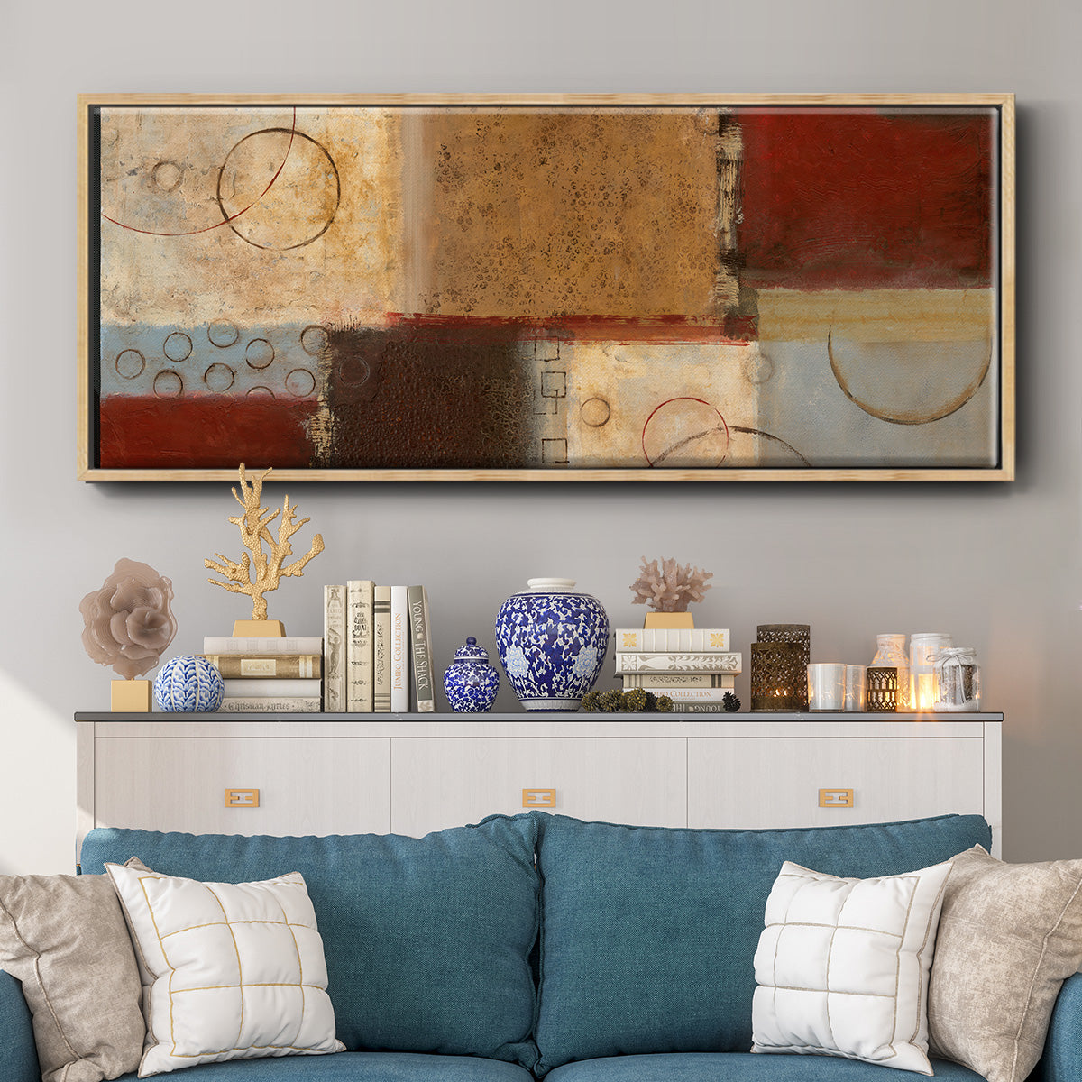 Seasons Go Round II - Floater Framed Canvas Print