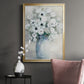 White Anemone Bouquet - Modern Framed Canvas Print