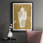Golden Urn II - Modern Framed Canvas Print