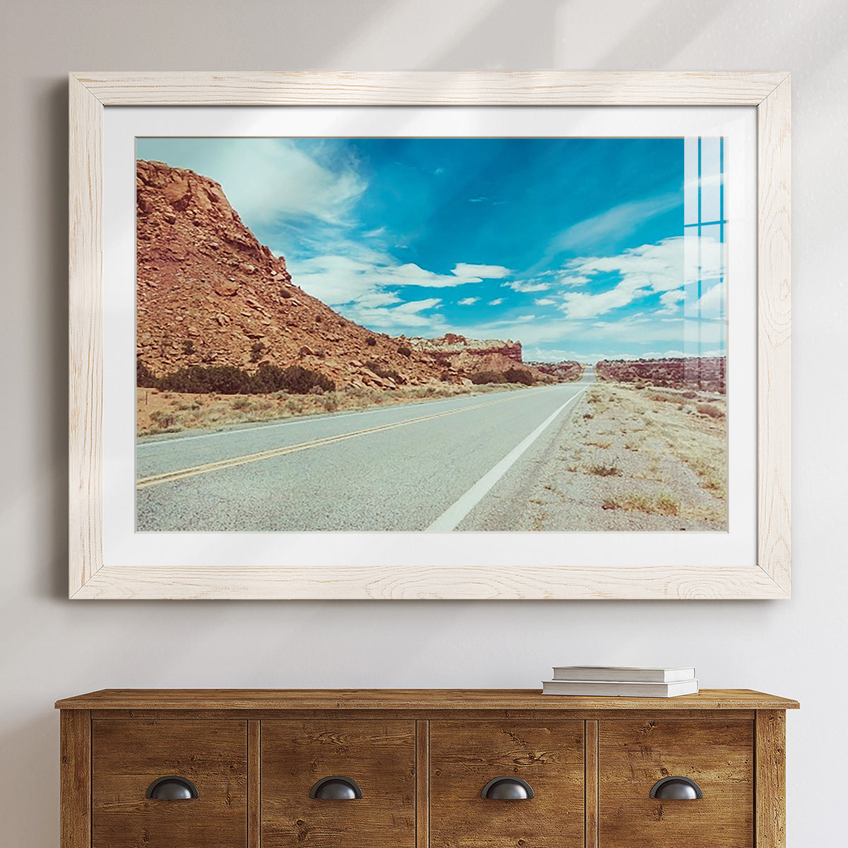 New Mexico Drive II - Barnwood Framed Art Print