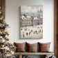 Pearled Wreath at Midnight - Canvas Art Print