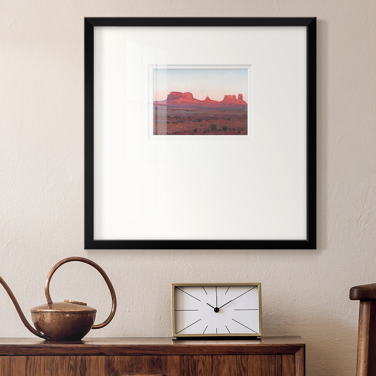 Red Rocks at Dusk II Premium Framed Print Double Matboard