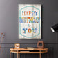 Happy Birthday to You - Canvas Art Print