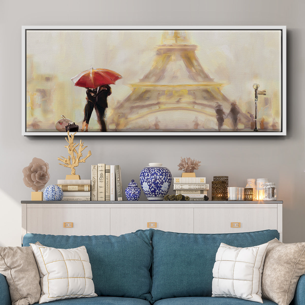 Paris Moment - Floater Framed Canvas Print