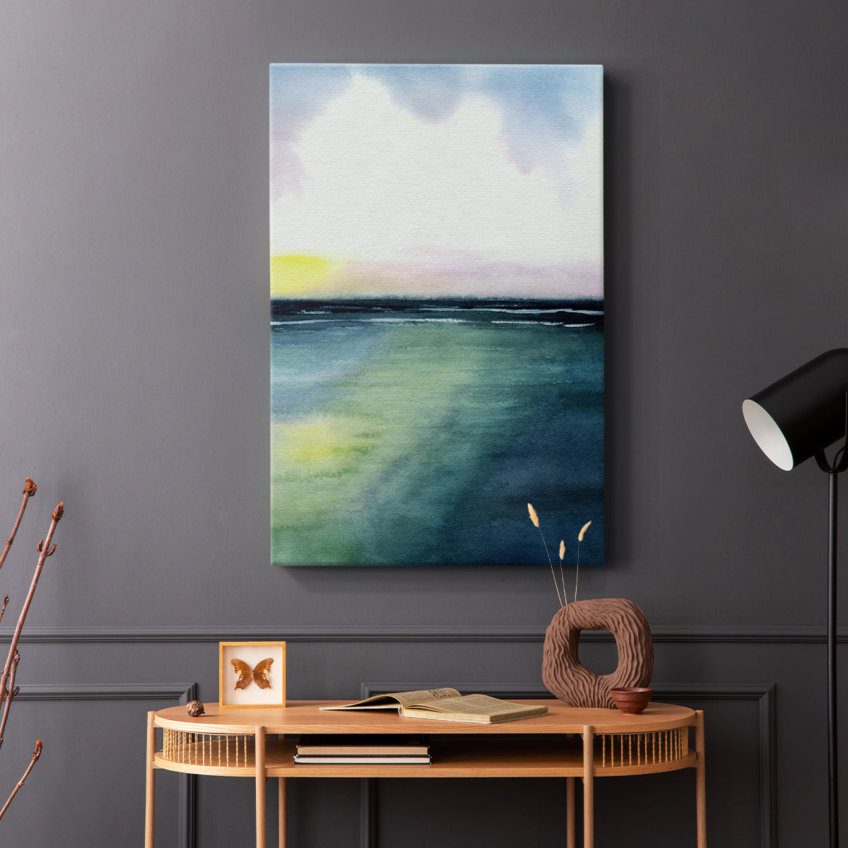 Sherbet Sunset Diptych II - Canvas Art Print