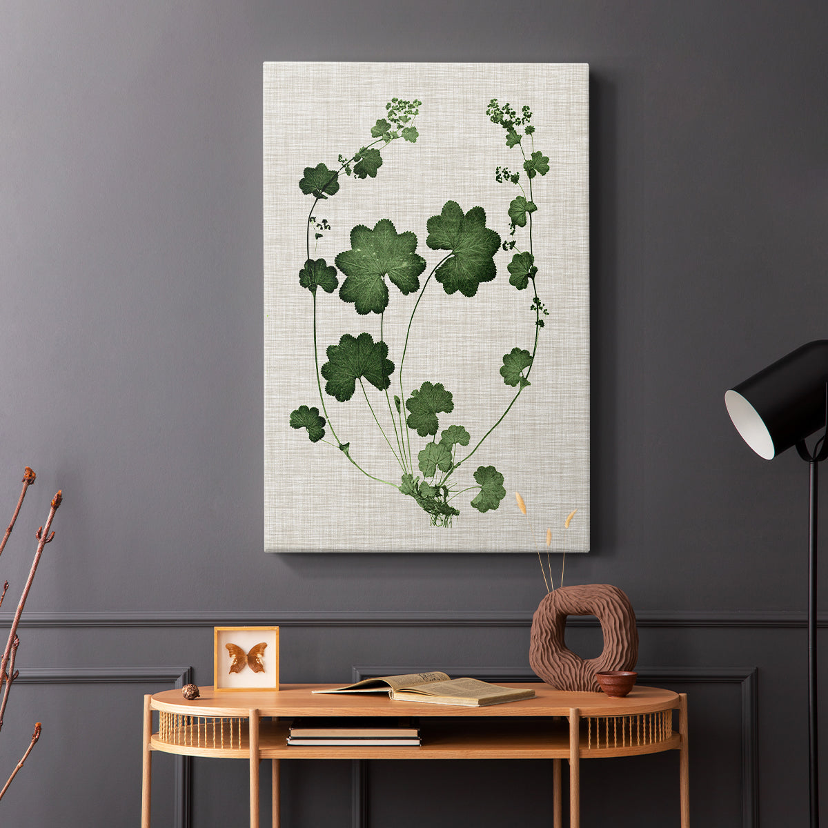 Forest Foliage on Linen II - Canvas Art Print