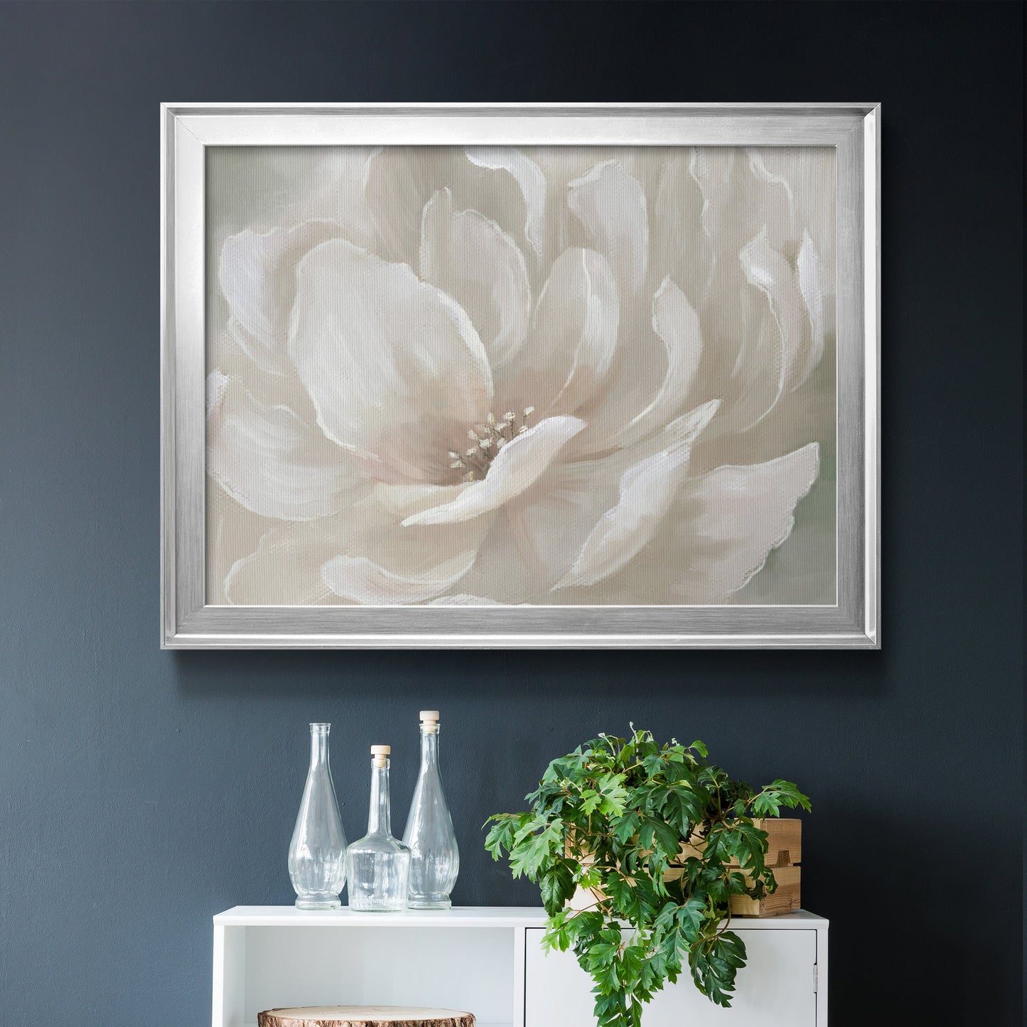 Peach Perfect - Modern Framed Canvas Print