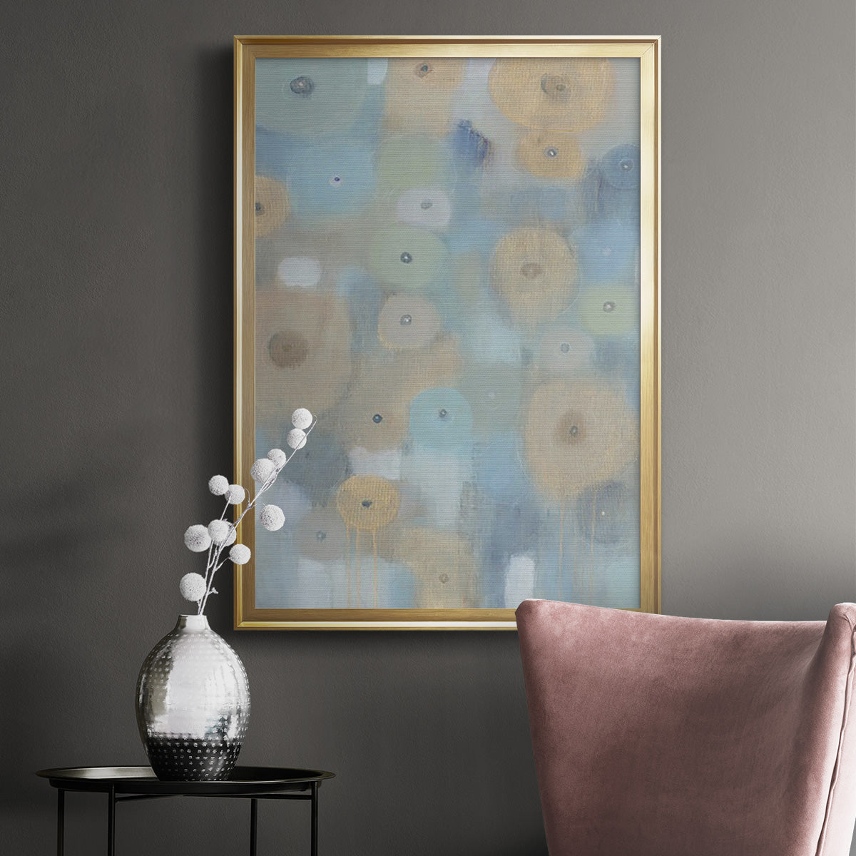 Spinning Wheels II - Modern Framed Canvas Print