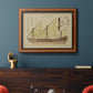 Antique Ship Plan VI Premium Framed Canvas- Ready to Hang