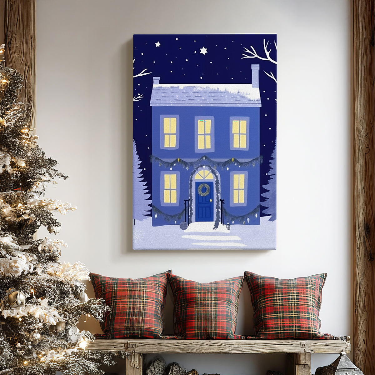 Stillwater Hearth at Dawn - Canvas Art Print