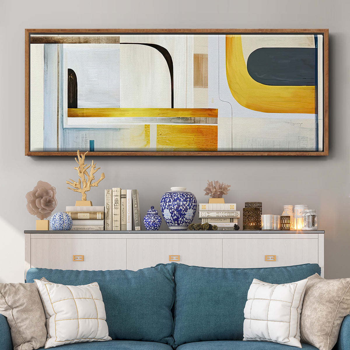 Turnabout - Floater Framed Canvas Print
