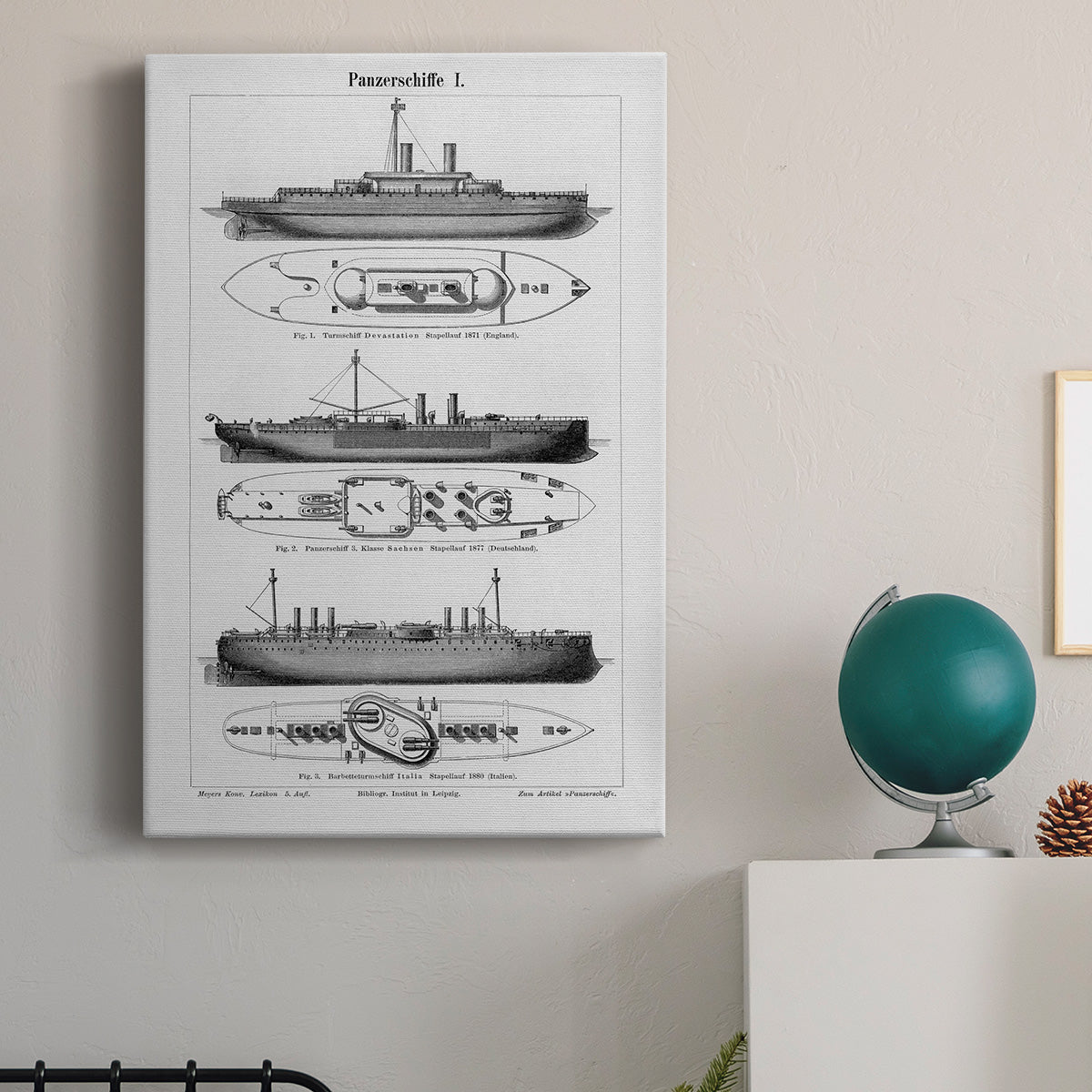 Industrial Ship Premium Gallery Wrapped Canvas - Ready to Hang