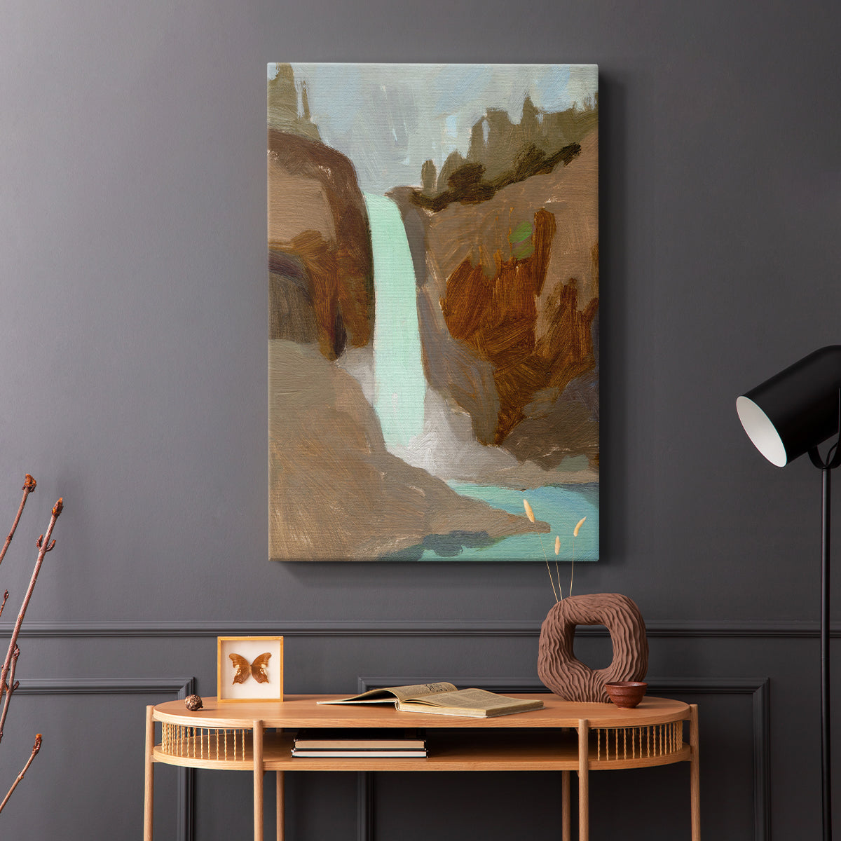 Turquoise Falls I - Canvas Art Print