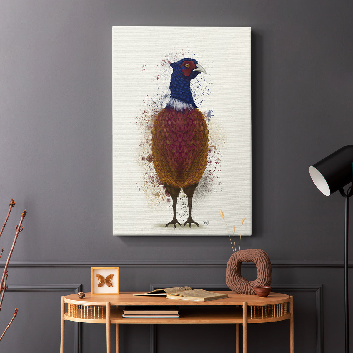 Pheasant Splash 3 - Canvas Art Print