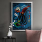 Spooky Cephalopod Chandeliers II - Modern Framed Canvas Print