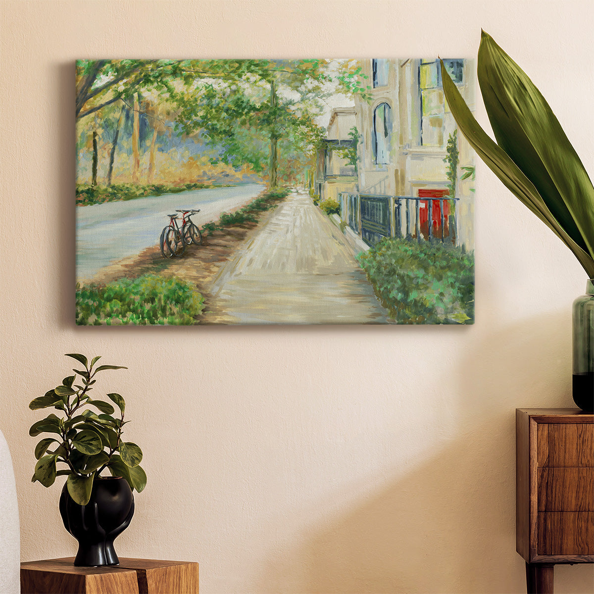 Sunny Side Of The Street Premium Gallery Wrapped Canvas - Ready to Hang