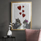 Squirrel Love - Modern Framed Canvas Print